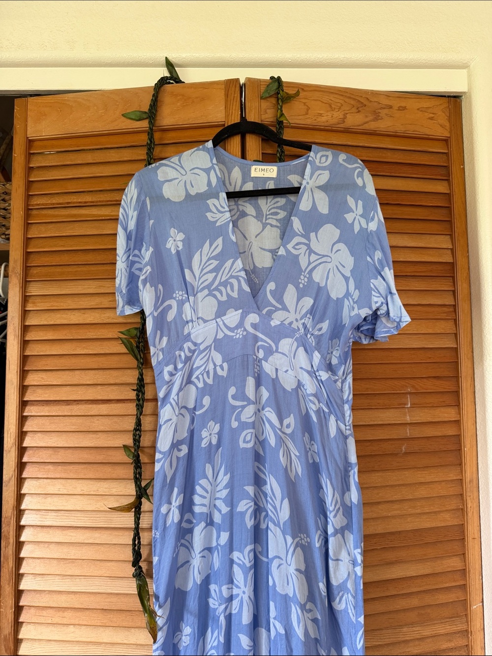 Eimeo tahiti hana blue dress